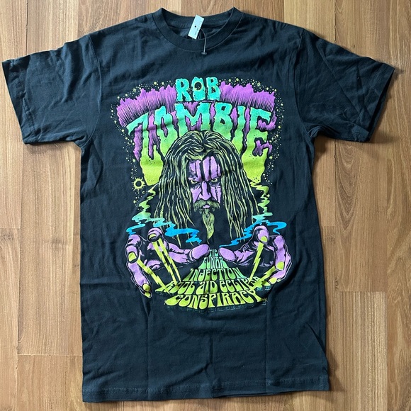 NWT Rob Zombie The Lunar Injection Kool Aid Eclipse Conspiracy T-Shirt Size M - Picture 2 of 7